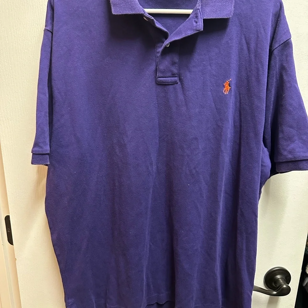 Polo by Ralph Lauren Men's Polo shirt purple pre-owned size XL-TG # 434